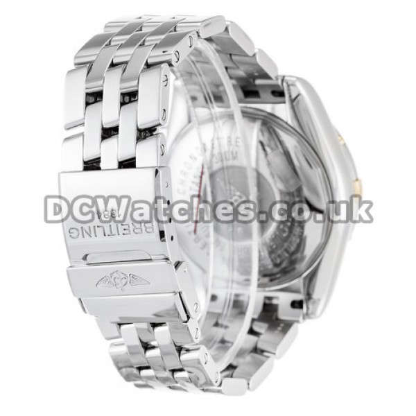 Cheap Breitling Chronomat Evolution Blue Baton Dial Steel Bracelet Fake Watches