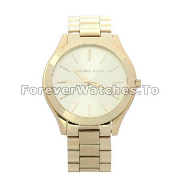 MICHAEL KORS Replica Quartz Movement Gold Watches For UK Sale