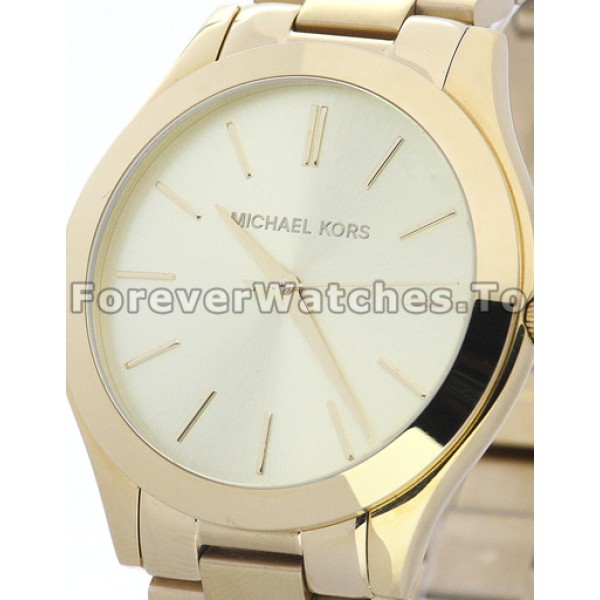 MICHAEL KORS Replica Quartz Movement Gold Watches For UK Sale