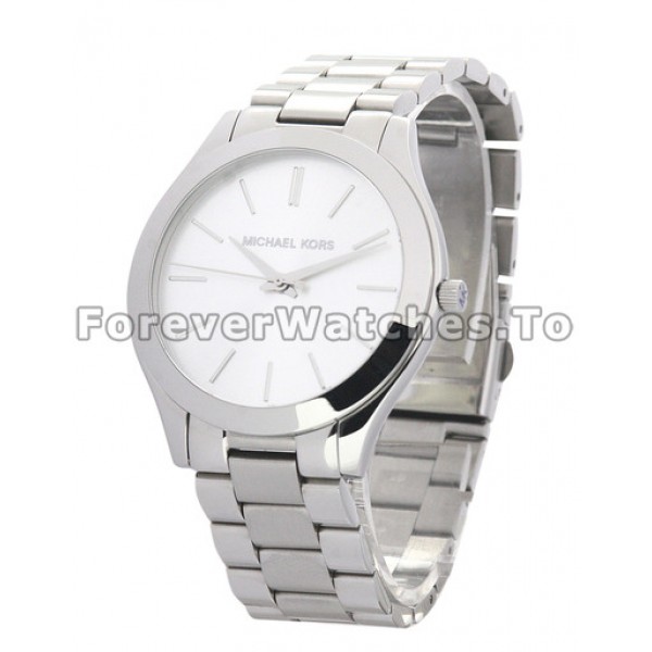 White Dial MICHAEL KORS Replica Slim-catwalk Series Watches For UK Sale