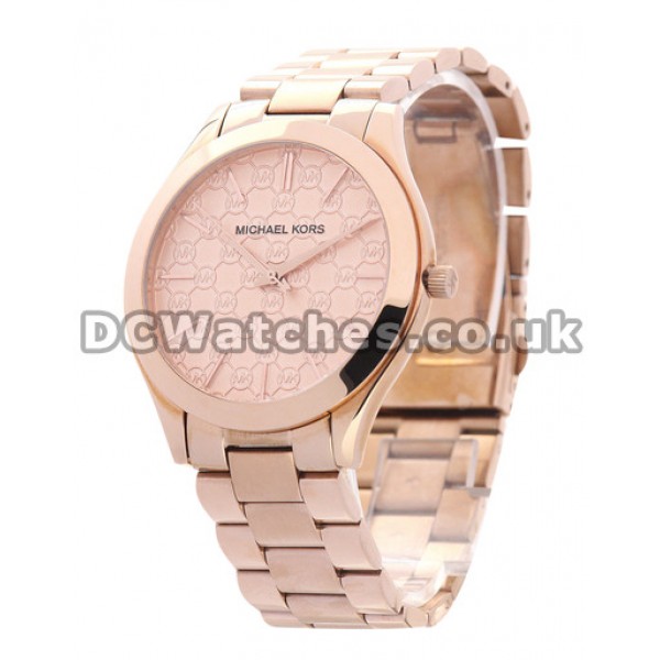 Rose Gold Replica MICHAEL KORS 1:1 High Quality Watches For UK Sale