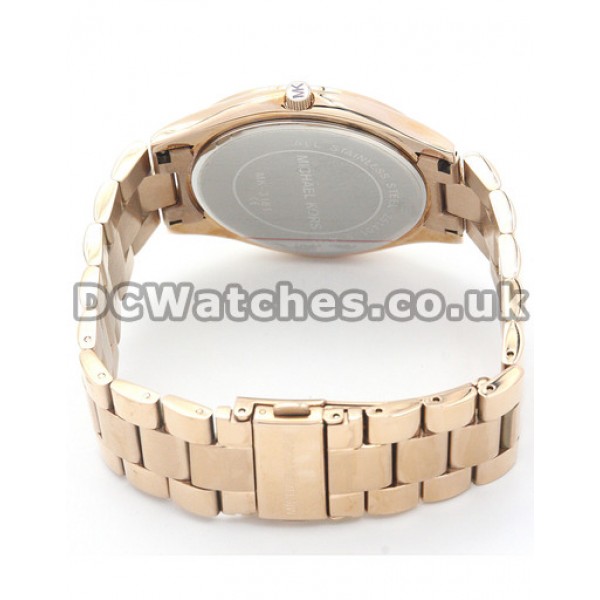 Rose Gold Replica MICHAEL KORS 1:1 High Quality Watches For UK Sale