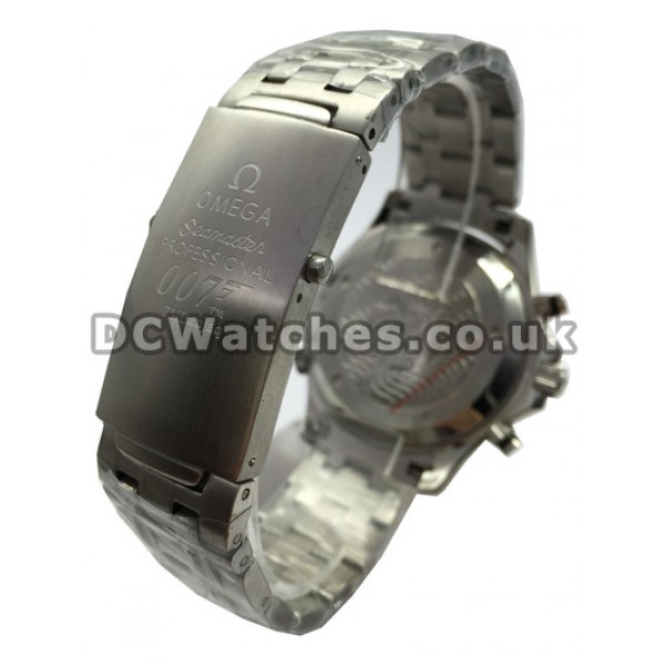 UK Top Black Dial Omega Seamaster 44MM Fake Watches Sale For Men