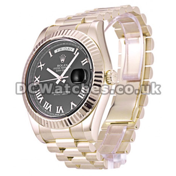 41 MM Rolex Day-Date II Rose Gold Replica Watches