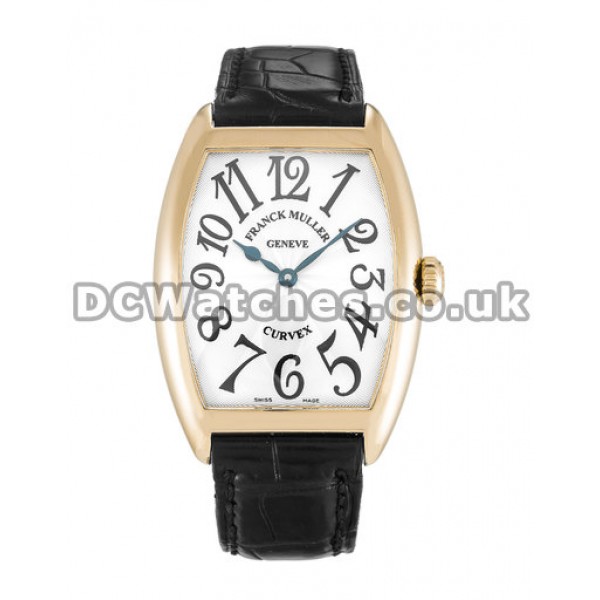 Franck Muller Sunset Series Replica Leather Strap Watches UK
