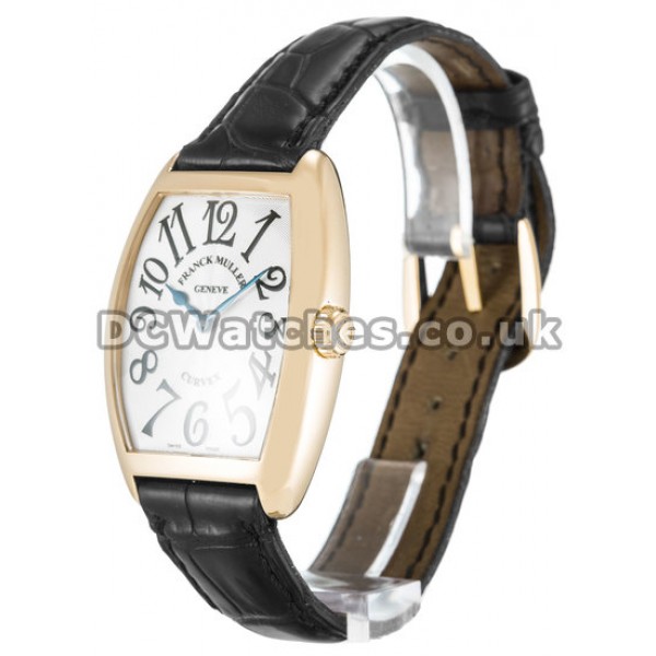 Franck Muller Sunset Series Replica Leather Strap Watches UK