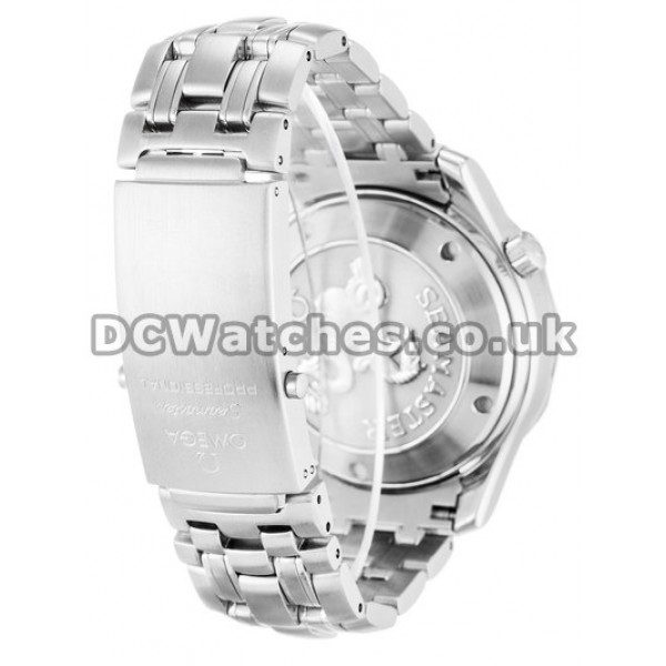 Sturdy Blue Dial Omega Seamaster Chrono Diver Fake Watches For Men