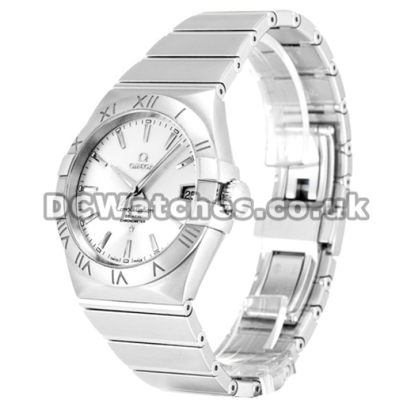 Replica Omega Constellation Silver Baton Dial Steel Bracelet Watches