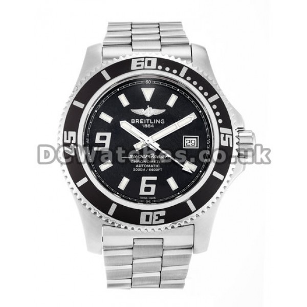 UK New Breitling Super Ocean Series Black Dial High Quality Replica Watches