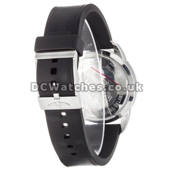 Classic Black Dials And Black Rubber Straps Breitling SuperOcean Heritage Replica Watches UK