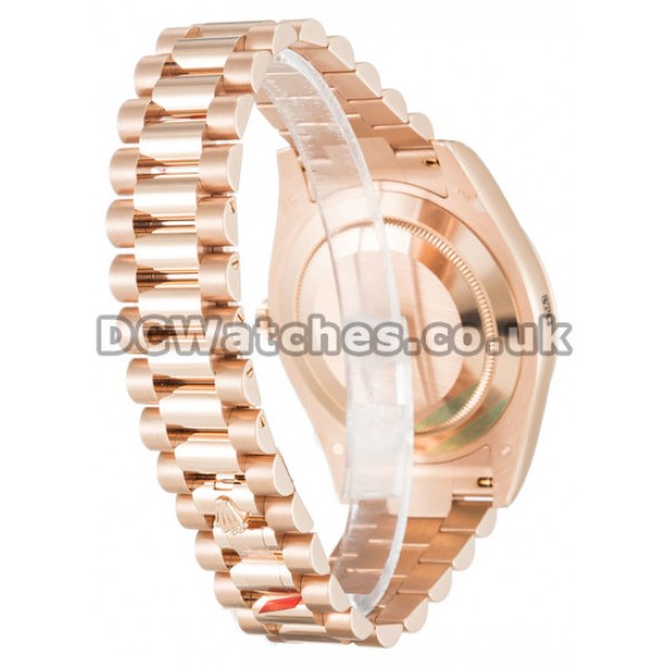 Rose Gold Rolex Day-Date II 41 MM Replica Watches for Men