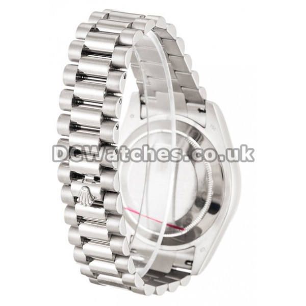 NEW Day-Date II 41 MM White Gold Case Silver Dial Replica Watches