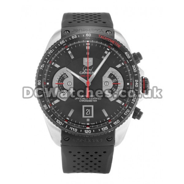 Tag Heuer Grand Carrera Series Black Dial Cheap Fake Watches
