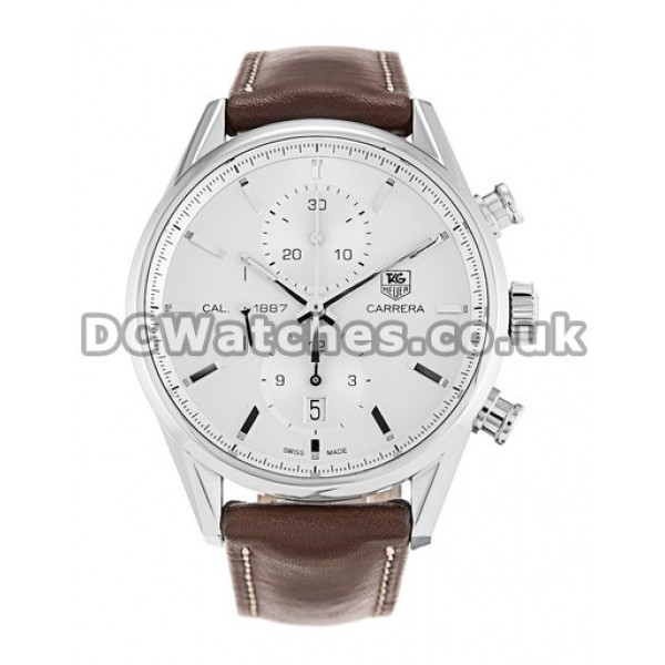 Tag Heuer Carrera Series White Dial Replica Watches For UK Sale