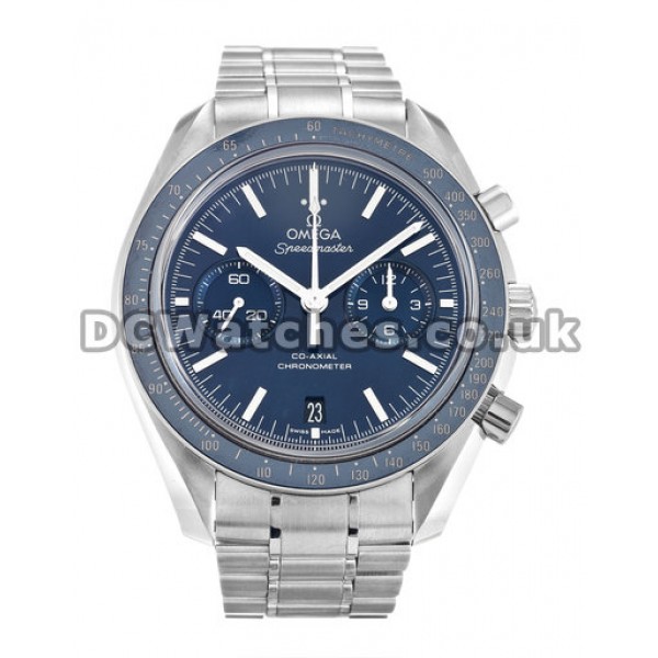 Popular Blue Dial Omega Speedmaster 44MM Replica Moonwatches For Men