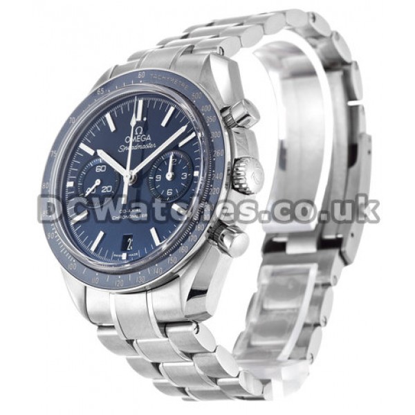 Popular Blue Dial Omega Speedmaster 44MM Replica Moonwatches For Men