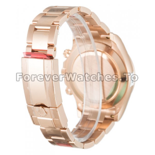 AAA Quality 40 MM Rolex Daytona 116505 Pink Dials Rose Gold Cases Men Replica Watches
