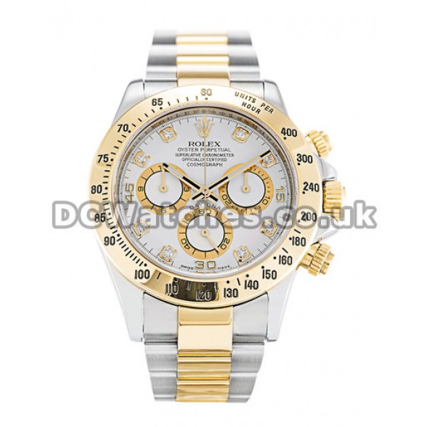 UK Rolex Daytona 116523 Steel & Yellow Gold Cases Mens 40 MM Replica Watches