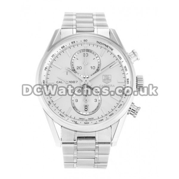 Silver Dial Tag Heuer Carrera Series Replica Watches For UK Sale