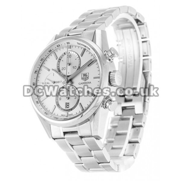 Silver Dial Tag Heuer Carrera Series Replica Watches For UK Sale