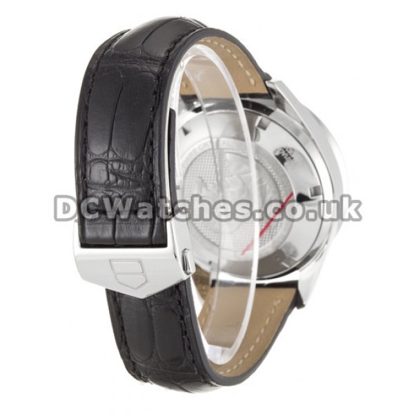 Black Leather Strap Tag Heuer Carrera Series Cheap Fake Watches For UK