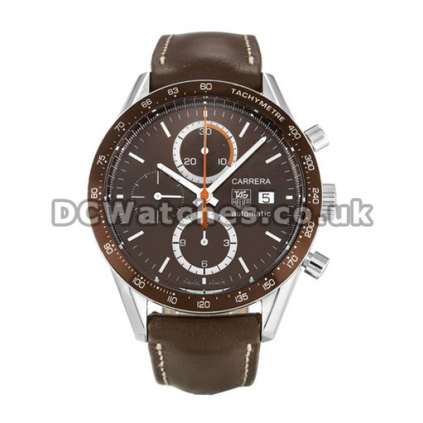 UK Tag Heuer Leather Strap Cheap Fake High Quality Watches For Sale