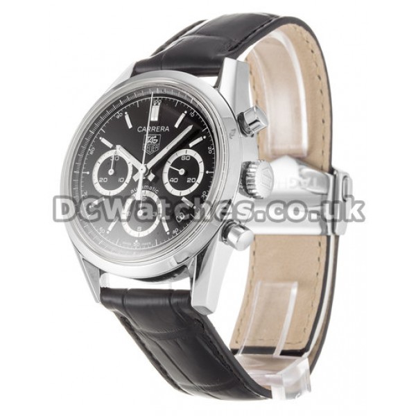 UK Tag Heuer Leather Strap Cheap Fake High Quality Watches For Sale