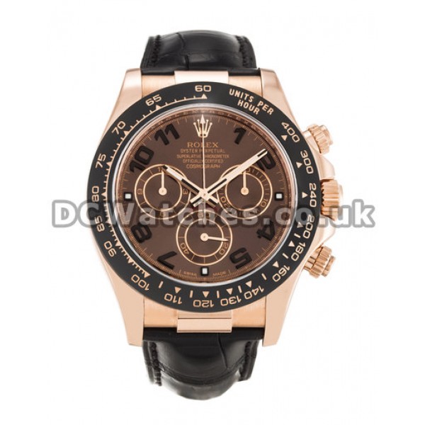 UK 40MM Rolex Daytona 116515 LN Watches With Rose Gold Cases For Men