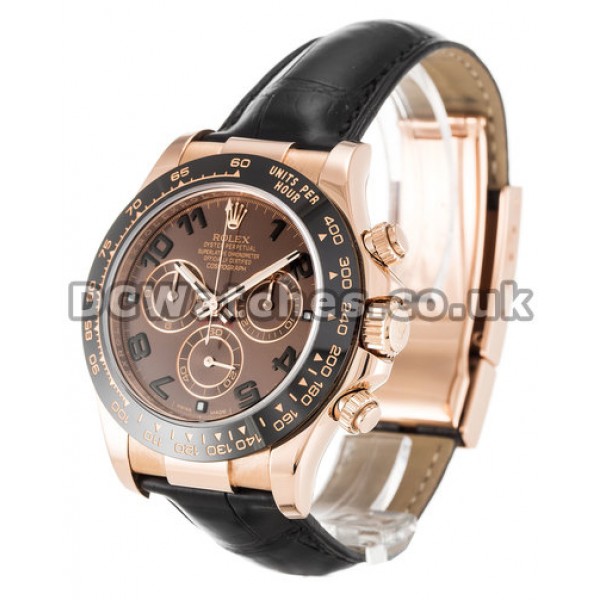 UK 40MM Rolex Daytona 116515 LN Watches With Rose Gold Cases For Men