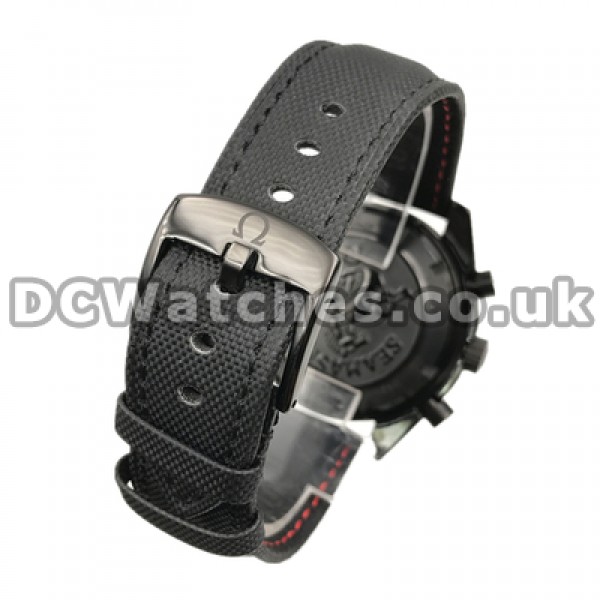 Black Ceramic 44MM Omega Speedmaster Fake Quartz Watches For Men