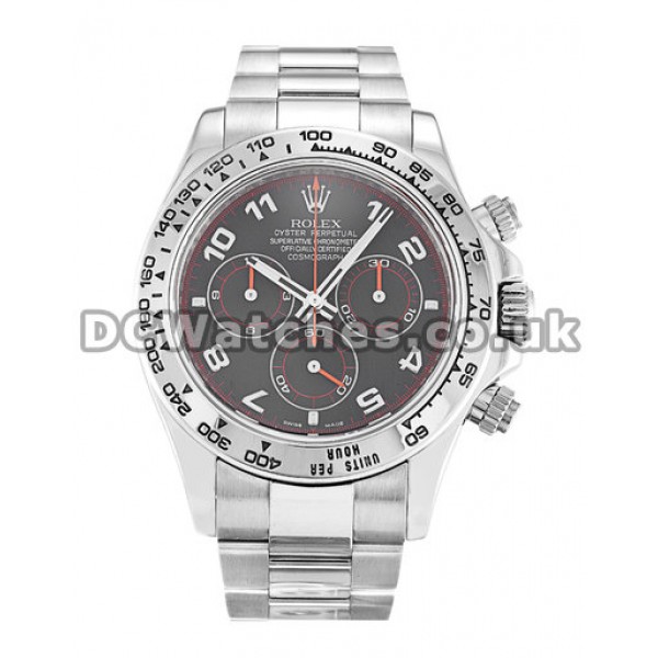 White Gold Rolex Daytona 116509 Black Arabic Dial 40 MM Mens Replica Watches