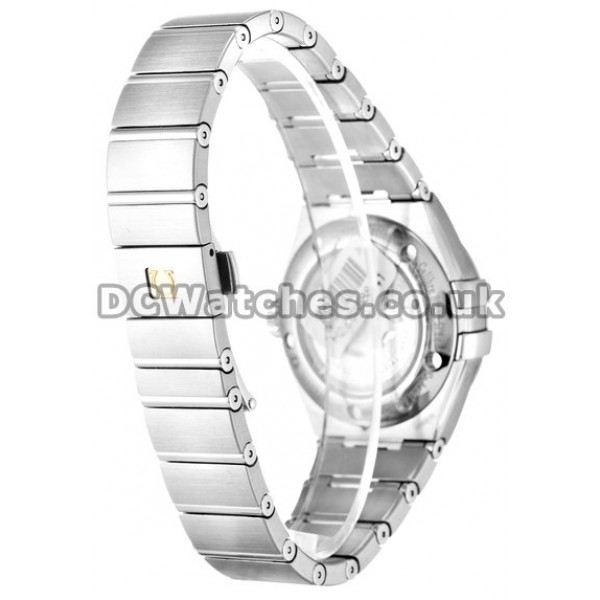 31MM Omega Constellation Copy Steel Case White Mother of Pearl Dial Watches