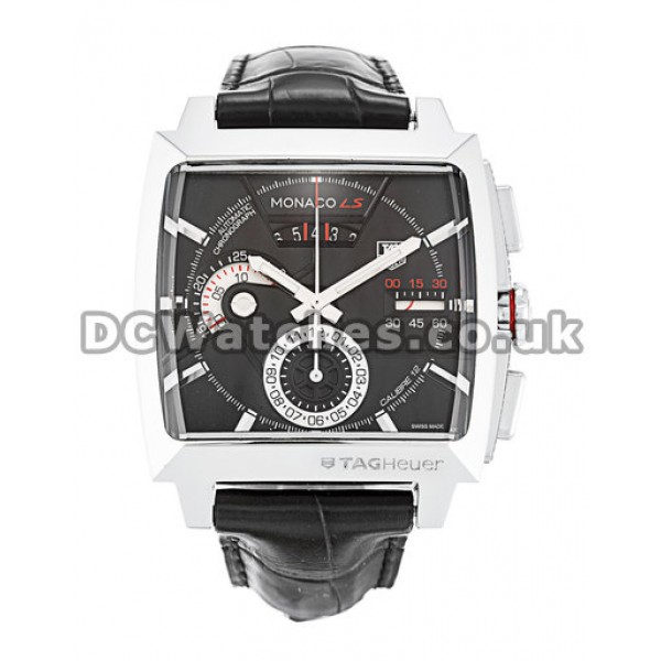 Tag Heuer Monaco Series Cheap Fake Leather Strap Watches In UK