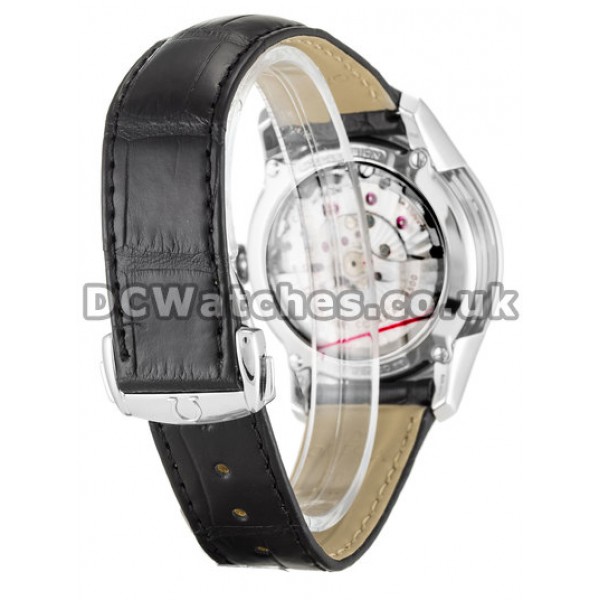 41 MM Omega De Ville Hour Vision 431.33.41.21.01.001 Black Crocodile Bracelet Replica Watches
