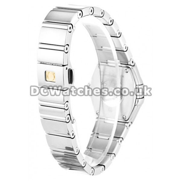 New Fake Omega Constellation Mini White Dial Diamonds Indexes Steel Watches
