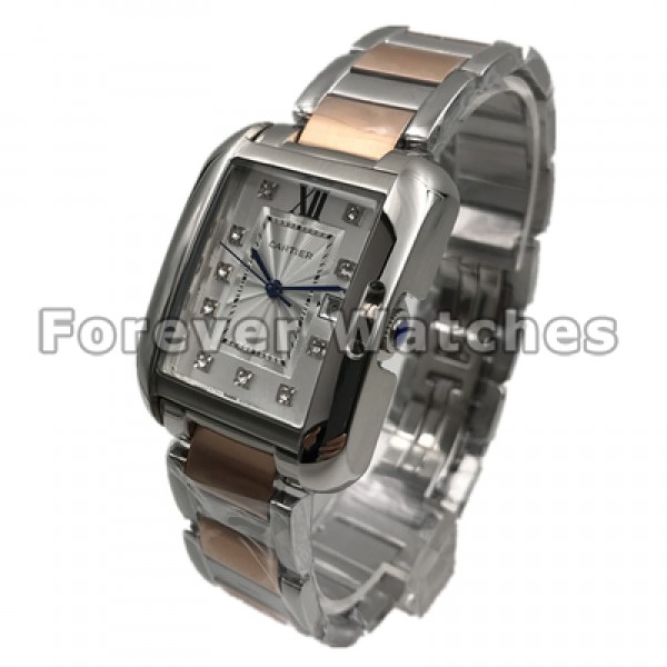 UK Cartier Tank Anglaise Series Stainless Steel Replica Watches