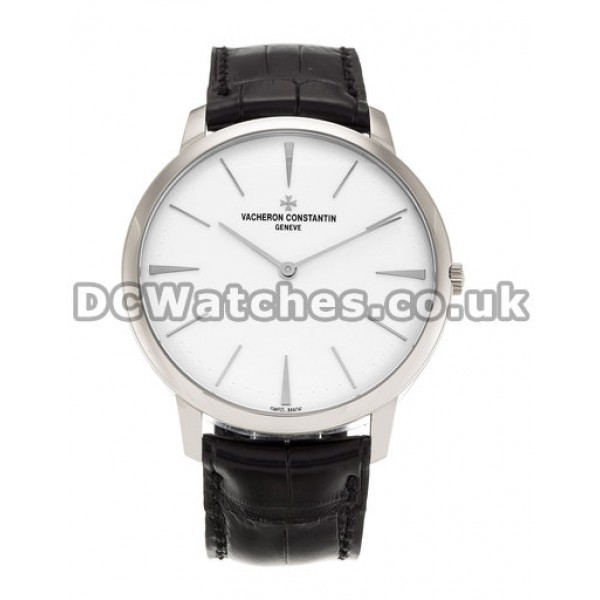 Vacheron Constantin Patrimony Series Leather Strap Watches UK