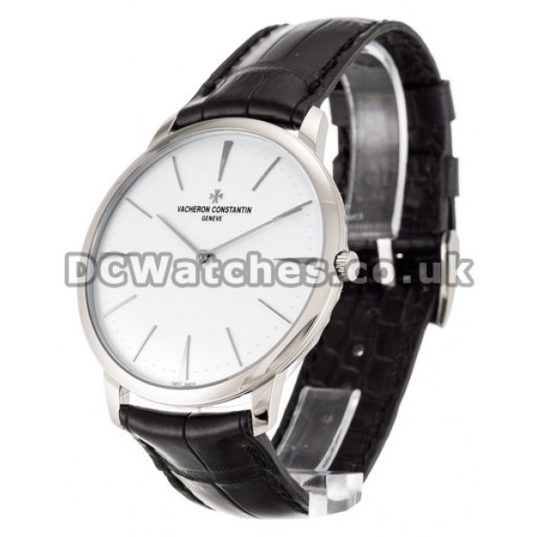 Vacheron Constantin Patrimony Series Leather Strap Watches UK