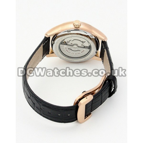 Black Omega De Ville Hour Vision 431.33.41.21.01.001 Mens Replica Watches