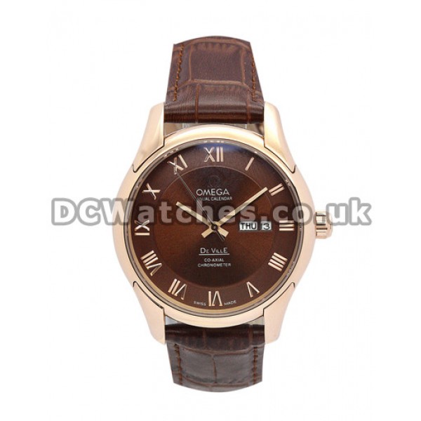 Brown De Ville Hour Vision Automatic Co-Axial Movement 41 MM Replica Watches
