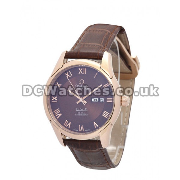 Brown De Ville Hour Vision Automatic Co-Axial Movement 41 MM Replica Watches
