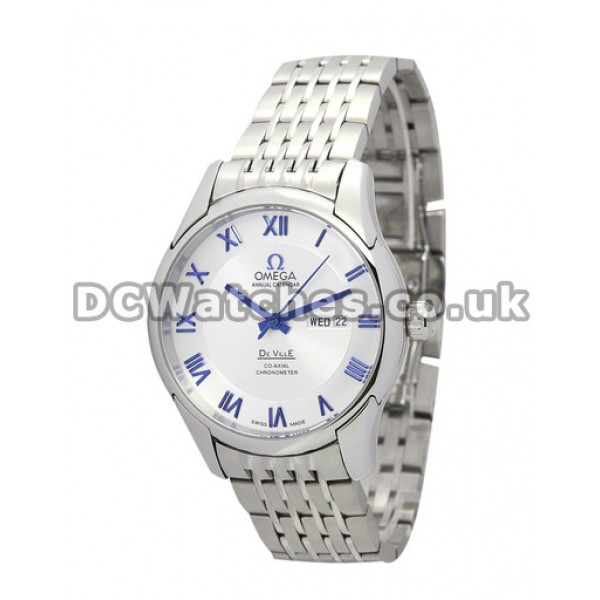 White dial De Ville Hour Vision Mens Steel Bracelet Replica Watches