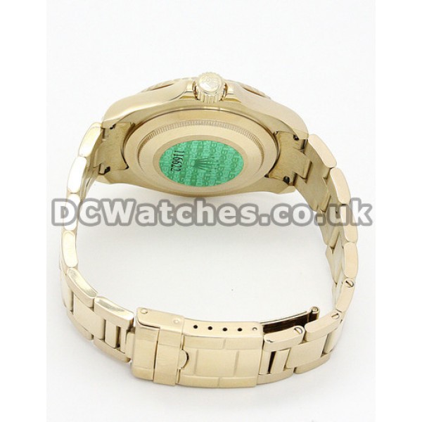 High Quality Rolex Yacht-Master Replica Watches With White Dials And Gold Cases Online