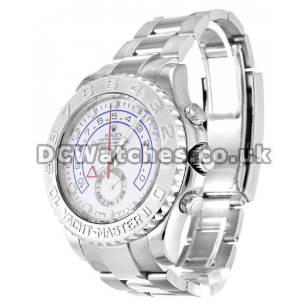 High Quality 44 MM Rolex Yacht-Master Replica Watches With White Dials For Men