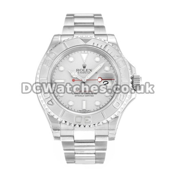 Unique Grey Dials Automatic Rolex Yacht-Master Copy Watches With Steel Cases For Men
