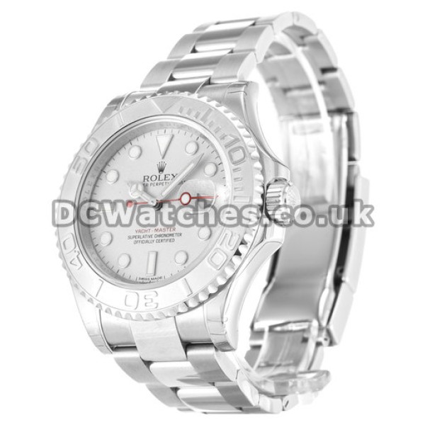 Unique Grey Dials Automatic Rolex Yacht-Master Copy Watches With Steel Cases For Men