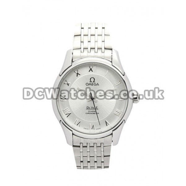 Silver Baton Dial Omega De Ville Hour Vision Automatic Co-Axial Movement Replica Watches