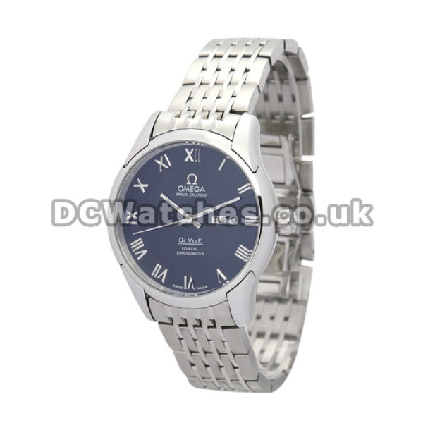 41 MM Black Baton Dial De Ville Hour Vision Automatic Co-Axial Movement Replica Watches