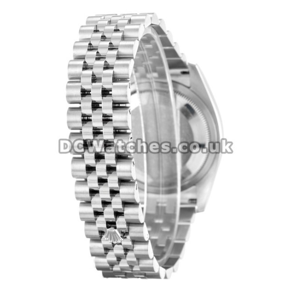 Best Copy Rolex Datejust Silver Baton Dial Steel Jubilee Bracelet Watches
