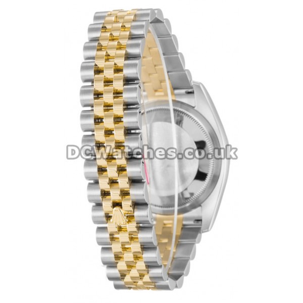 Copy Rolex Datejust 36MM Steel & Yellow Gold Case Diamonds Bezel Watches